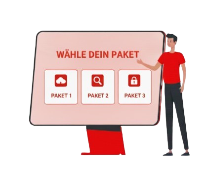 Illustration IT-Paket wählen